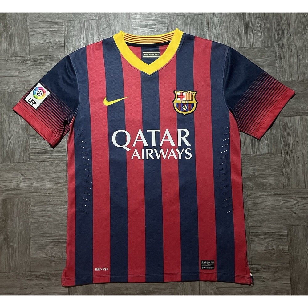 2013/14 Barcelona Home Jersey #10 Messi Small Men’s S Nike Soccer Football